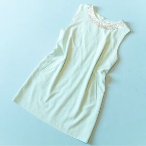 Elegant Mint Green Sleeveless Dress